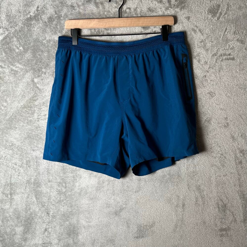 Ten Thousand Lightweight Run Performance Session Shorts‎ Size XL 5” Teal Lined